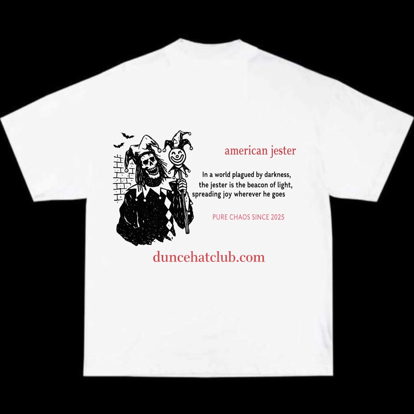 Rotten Jester White Tee - duncehatclub