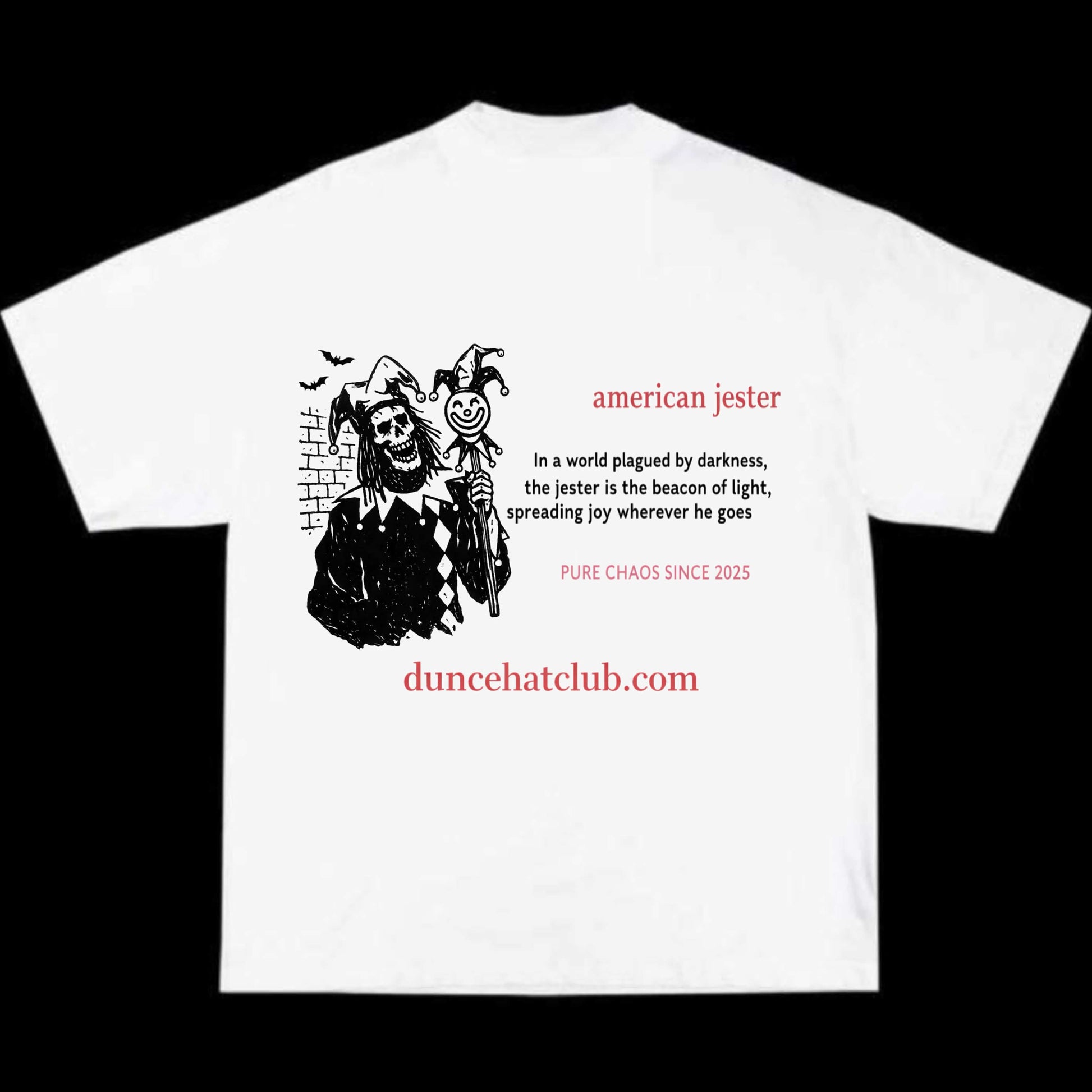 Rotten Jester White Tee - duncehatclub